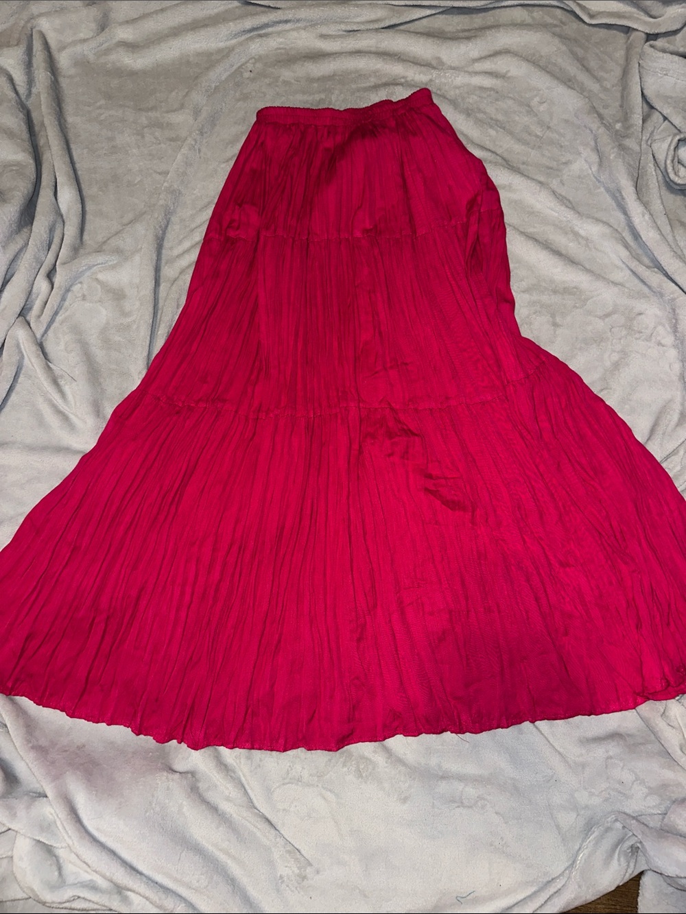 Vintage  Pleated Maxi Skirt -